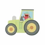 Jucarii, Copii si Bebe - Jucarii si jocuri - Jocuri si puzzle - Puzzle - Puzzle tractor din lemn, Orange Tree Toys - Infinity.ro