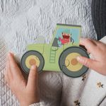 Jucarii, Copii si Bebe - Jucarii si jocuri - Jocuri si puzzle - Puzzle - Puzzle tractor din lemn, Orange Tree Toys - Infinity.ro