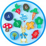 Jucarii, Copii si Bebe - Jucarii si jocuri - Jocuri si puzzle - Puzzle - Puzzle Peter Rabbit™ cu numere, Orange Tree Toys - Infinity.ro