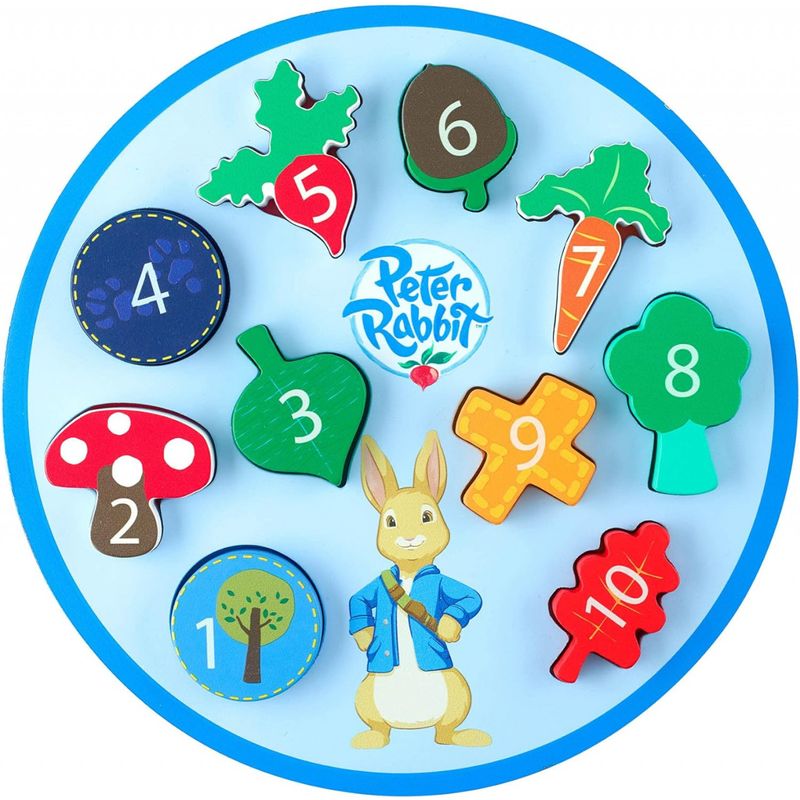 Jucarii, Copii si Bebe - Jucarii si jocuri - Jocuri si puzzle - Puzzle - Puzzle Peter Rabbit™ cu numere, Orange Tree Toys - Infinity.ro