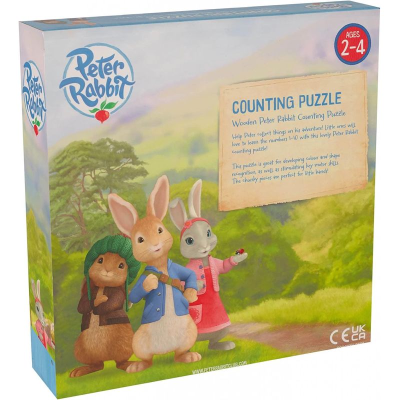 Jucarii, Copii si Bebe - Jucarii si jocuri - Jocuri si puzzle - Puzzle - Puzzle Peter Rabbit™ cu numere, Orange Tree Toys - Infinity.ro