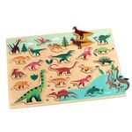 Jucarii, Copii si Bebe - Jucarii si jocuri - Jocuri si puzzle - Puzzle - Puzzle lemn Dinozauri, Djeco - Infinity.ro