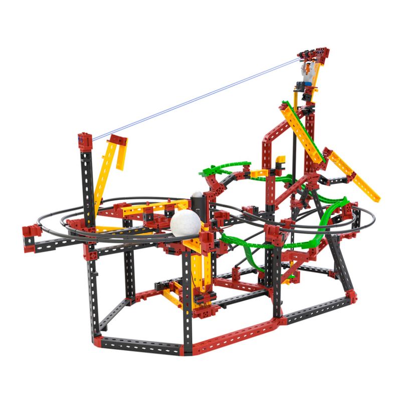 Jucarii, Copii si Bebe - Jucarii si jocuri - Jucarii & jocuri educative - Jocuri si jucarii educative - Kit STEM Circuite XL de reactii in lant traznite, Fischertechnik - Infinity.ro