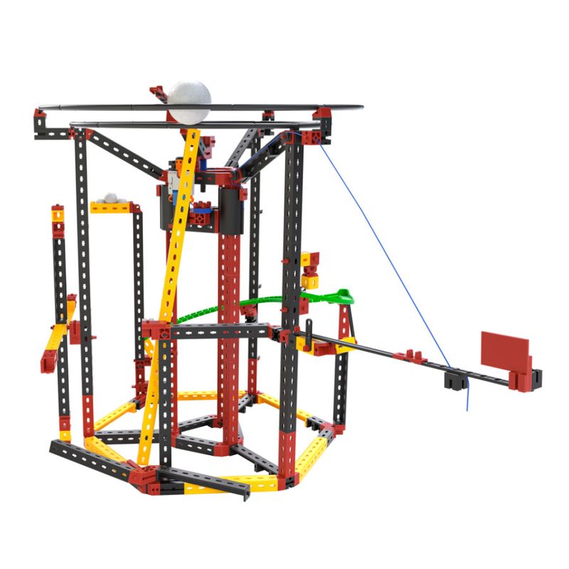 Jucarii, Copii si Bebe - Jucarii si jocuri - Jucarii & jocuri educative - Jocuri si jucarii educative - Kit STEM Circuite XL de reactii in lant traznite, Fischertechnik - Infinity.ro