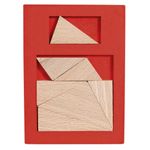Jucarii, Copii si Bebe - Jucarii si jocuri - Jucarii & jocuri educative - Jocuri de memorie si inteligenta - Joc logic IQ puzzle din lemn Extra piesa-4, Fridolin - Infinity.ro