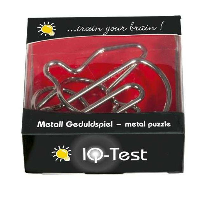 Jucarii, Copii si Bebe - Jucarii si jocuri - Jucarii & jocuri educative - Jocuri de memorie si inteligenta - Joc logic IQ puzzle metalic 5*, Fridolin - Infinity.ro