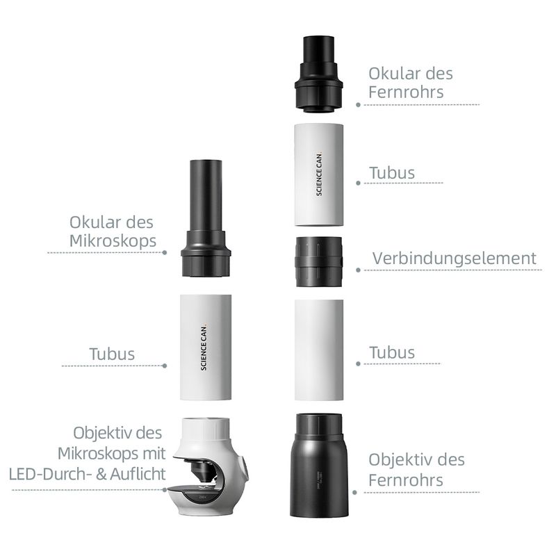 Jucarii, Copii si Bebe - Jucarii si jocuri - Jucarii & jocuri educative - Jocuri si jucarii educative - Joc STEM Microscop si telescop 2 in 1, TopBright - Infinity.ro