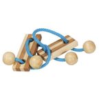 Jucarii, Copii si Bebe - Jucarii si jocuri - Jucarii & jocuri educative - Jocuri de memorie si inteligenta - Joc logic IQ puzzle cu snur Elibereaza inelul-5, Fridolin - Infinity.ro