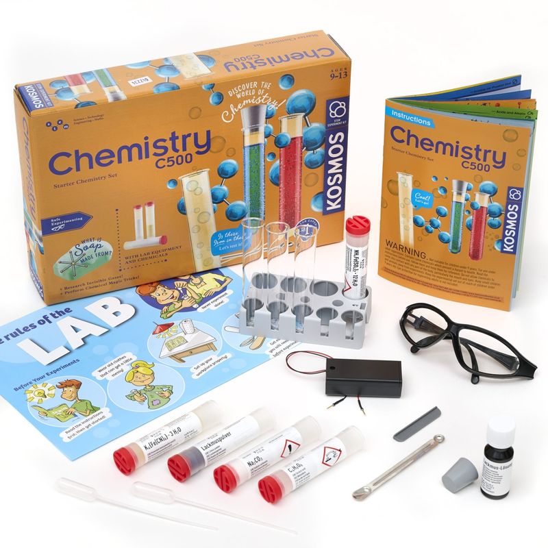 Jucarii, Copii si Bebe - Jucarii si jocuri - Jucarii & jocuri educative - Jocuri si jucarii educative - Kit STEM Experiente chimice si electrochimice, Thames & Kosmos - Infinity.ro