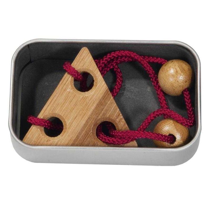 Jucarii, Copii si Bebe - Jucarii si jocuri - Jucarii & jocuri educative - Jocuri de memorie si inteligenta - Joc logic IQ puzzle cu snur Elibereaza inelul-6, Fridolin - Infinity.ro