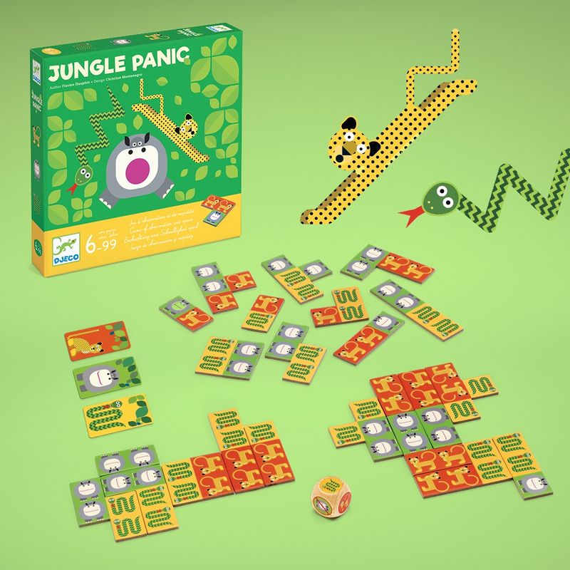 Jucarii, Copii si Bebe - Jucarii si jocuri - Jucarii & jocuri educative - Jocuri de memorie si inteligenta - Joc de logica Panica in jungla, Djeco - Infinity.ro