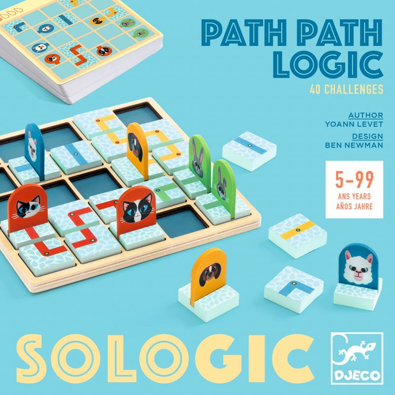 Jucarii, Copii si Bebe - Jucarii si jocuri - Jucarii & jocuri educative - Jocuri de memorie si inteligenta - Joc de logica Path Path Logic, Djeco - Infinity.ro