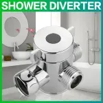 Casa si Gradina/Sanitare/Cazi si cabine de dus/Coloane si seturi de dus - Deviator dus 3 cai, cromat, 55x70x20mm - Infinity.ro