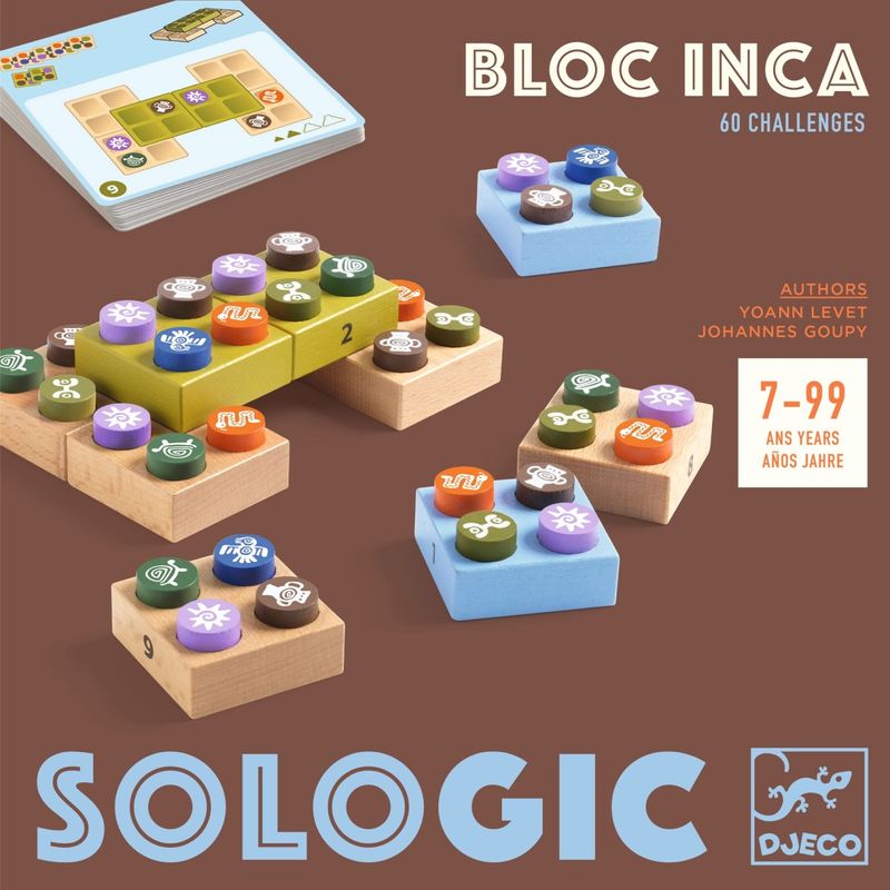 Jucarii, Copii si Bebe - Jucarii si jocuri - Jucarii & jocuri educative - Jocuri de memorie si inteligenta - Joc de logica Bloc Inca, Djeco - Infinity.ro