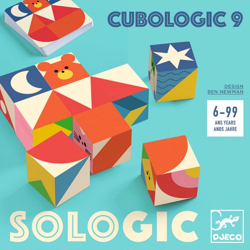 Jucarii, Copii si Bebe - Jucarii si jocuri - Jucarii & jocuri educative - Jocuri de memorie si inteligenta - Joc de logica Cubologic 9, Djeco - Infinity.ro