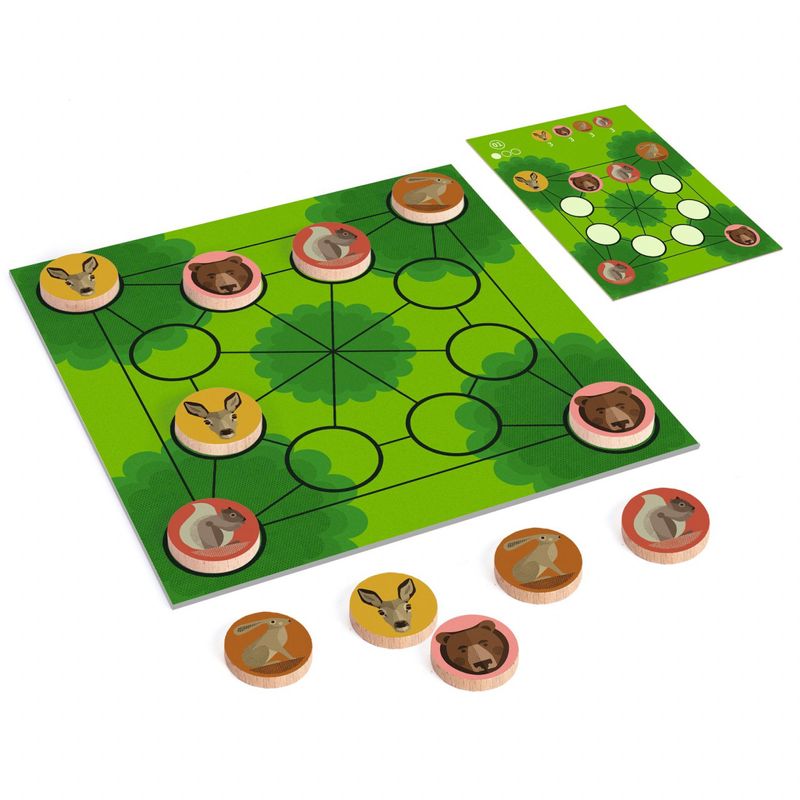 Jucarii, Copii si Bebe - Jucarii si jocuri - Jucarii & jocuri educative - Jocuri de memorie si inteligenta - Joc de logica Woodanimo, Djeco - Infinity.ro