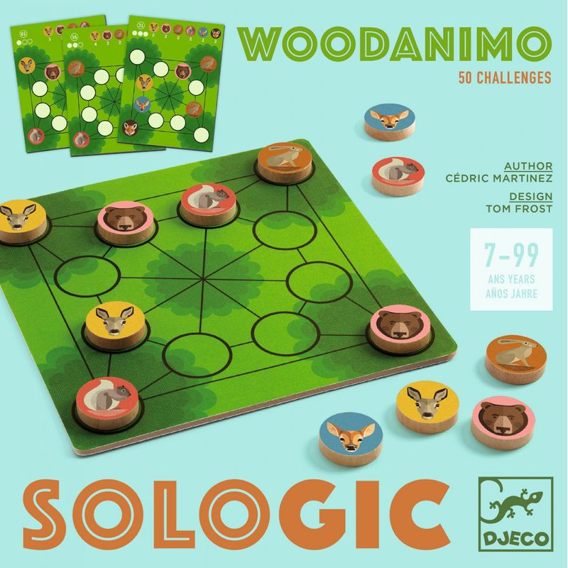 Jucarii, Copii si Bebe - Jucarii si jocuri - Jucarii & jocuri educative - Jocuri de memorie si inteligenta - Joc de logica Woodanimo, Djeco - Infinity.ro