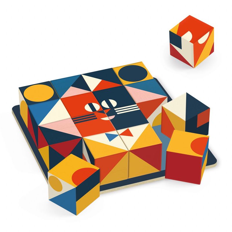 Jucarii, Copii si Bebe - Jucarii si jocuri - Jucarii & jocuri educative - Jocuri de memorie si inteligenta - Joc de logica Cubologic 16, Djeco - Infinity.ro