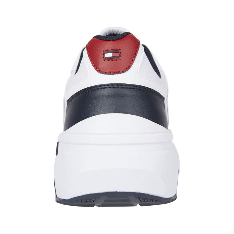 Fashion, accesorii si bijuterii - Barbati - Incaltaminte barbati - Sneakers si tenisi barbati - Pantofi sport Tommy Hilfiger Zapatillas Tech Runner Mix FM0FM04075, 43 EU, Alb - Infinity.ro