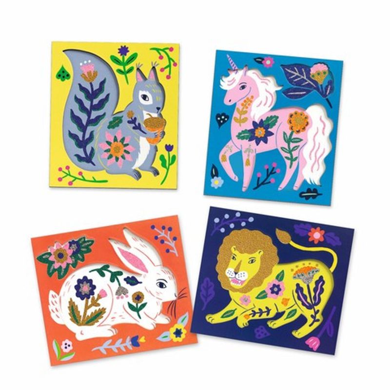 Jucarii, Copii si Bebe - Jucarii si jocuri - Jucarii & jocuri educative - Seturi de artizanat - Set creativ cu margele Animale si flori, Djeco - Infinity.ro