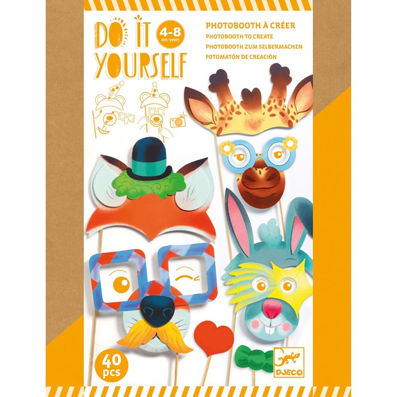 Jucarii, Copii si Bebe - Jucarii si jocuri - Jucarii & jocuri educative - Seturi de artizanat - Joc creativ DIY Masti de petrecere, Djeco - Infinity.ro