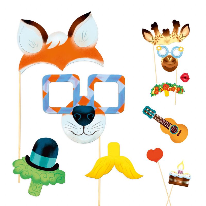 Jucarii, Copii si Bebe - Jucarii si jocuri - Jucarii & jocuri educative - Seturi de artizanat - Joc creativ DIY Masti de petrecere, Djeco - Infinity.ro