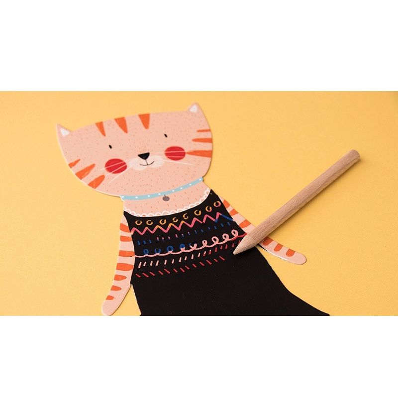 Jucarii, Copii si Bebe - Jucarii si jocuri - Jucarii & jocuri educative - Seturi de artizanat - Joc creativ de razuit Animale prietenoase, Londji - Infinity.ro