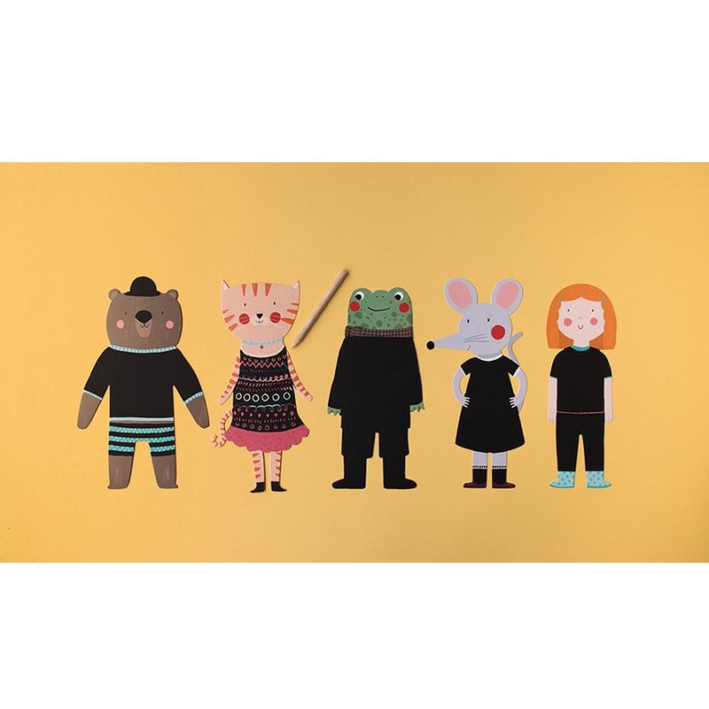 Jucarii, Copii si Bebe - Jucarii si jocuri - Jucarii & jocuri educative - Seturi de artizanat - Joc creativ de razuit Animale prietenoase, Londji - Infinity.ro