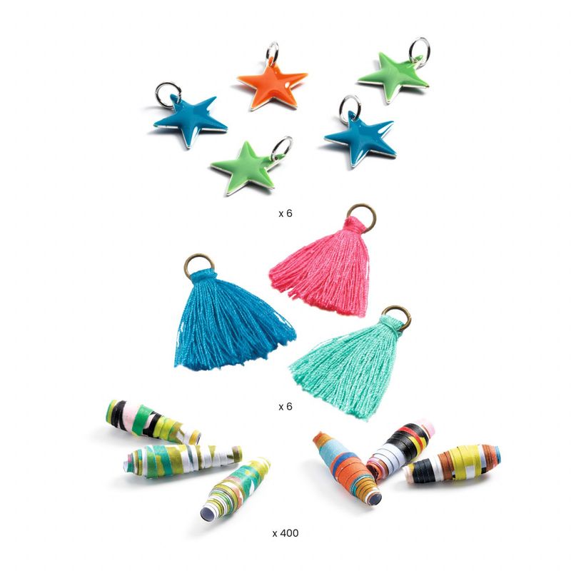 Jucarii, Copii si Bebe - Jucarii si jocuri - Jucarii & jocuri educative - Seturi de artizanat - Joc creativ DIY bratari Pop si colorat, Djeco - Infinity.ro
