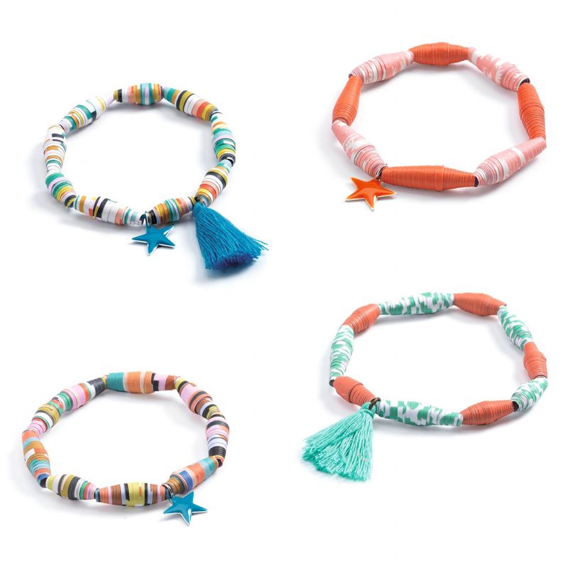 Jucarii, Copii si Bebe - Jucarii si jocuri - Jucarii & jocuri educative - Seturi de artizanat - Joc creativ DIY bratari Pop si colorat, Djeco - Infinity.ro