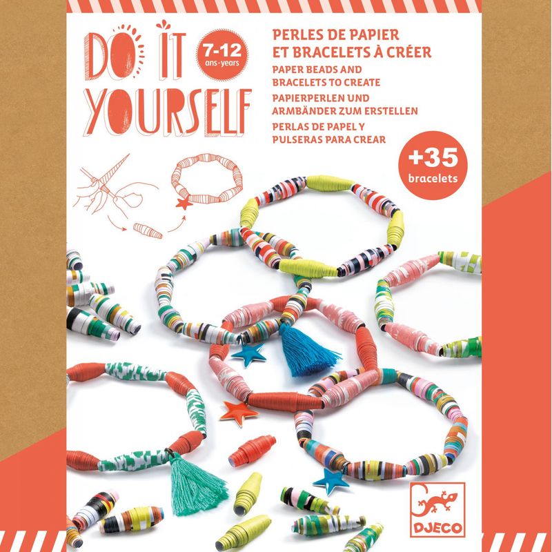 Jucarii, Copii si Bebe - Jucarii si jocuri - Jucarii & jocuri educative - Seturi de artizanat - Joc creativ DIY bratari Pop si colorat, Djeco - Infinity.ro