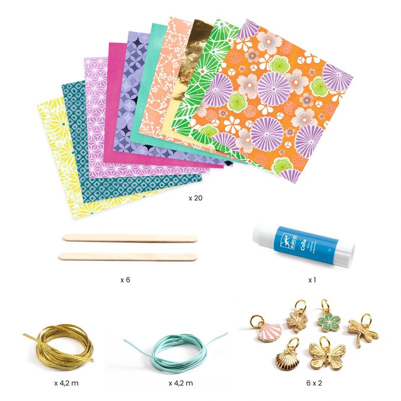 Jucarii, Copii si Bebe - Jucarii si jocuri - Jucarii & jocuri educative - Seturi de artizanat - Joc creativ DIY bratari Elegant si auriu, Djeco - Infinity.ro