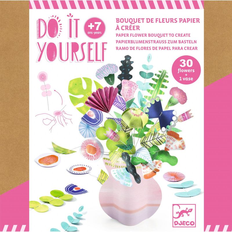 Jucarii, Copii si Bebe - Jucarii si jocuri - Jucarii & jocuri educative - Seturi de artizanat - Joc creativ DIY Flori delicate, Djeco - Infinity.ro