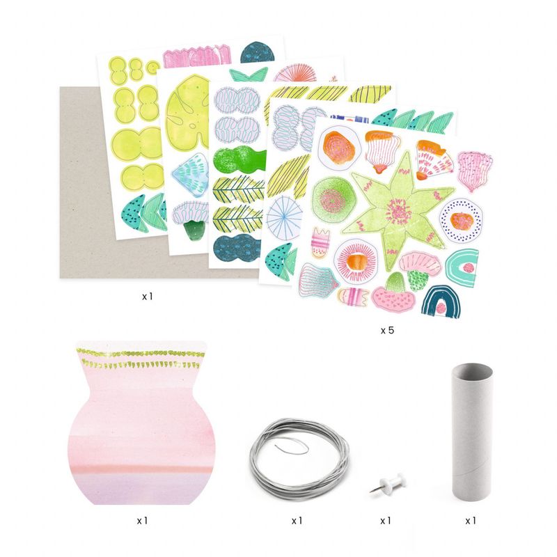 Jucarii, Copii si Bebe - Jucarii si jocuri - Jucarii & jocuri educative - Seturi de artizanat - Joc creativ DIY Flori delicate, Djeco - Infinity.ro