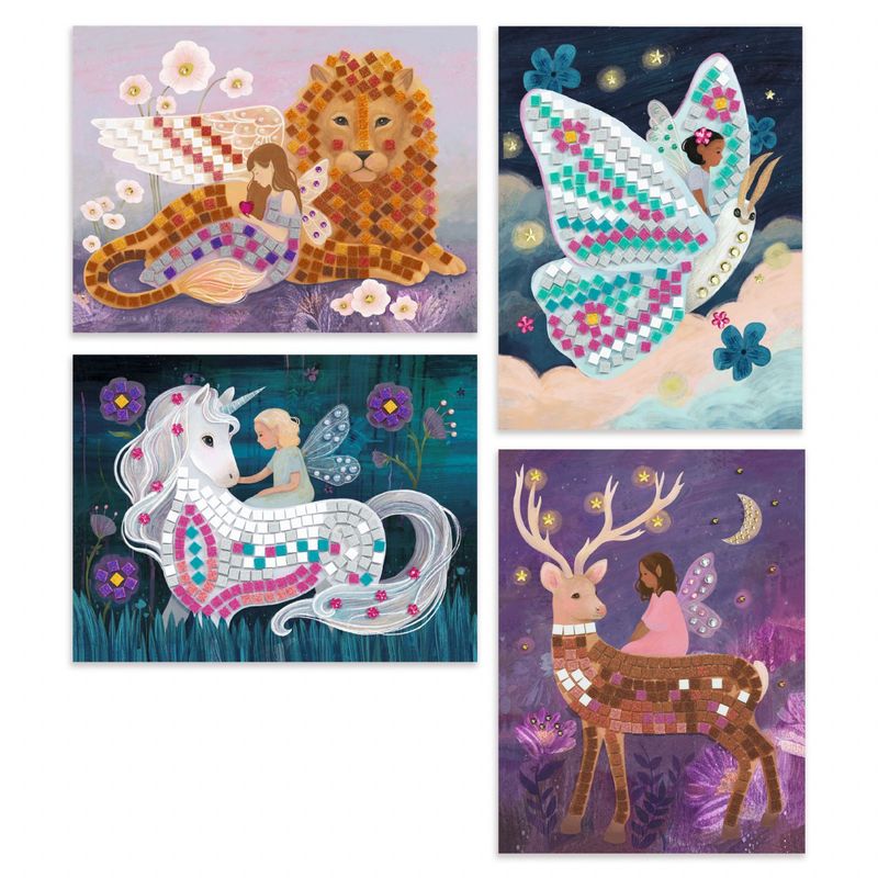 Jucarii, Copii si Bebe - Jucarii si jocuri - Jucarii & jocuri educative - Seturi de artizanat - Joc creativ mozaic Unicornul fermecat, Djeco - Infinity.ro