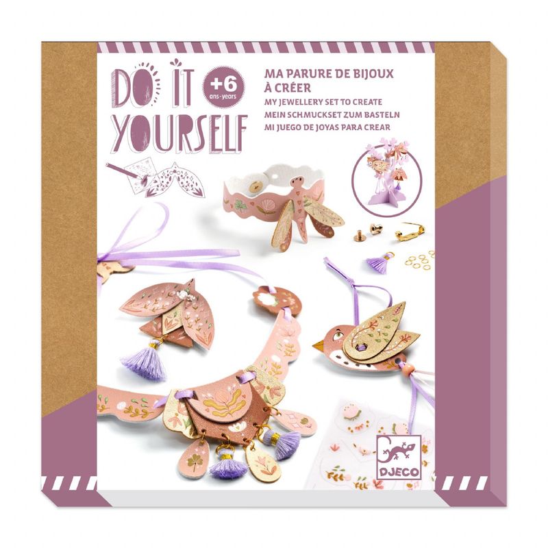 Jucarii, Copii si Bebe - Jucarii si jocuri - Jucarii & jocuri educative - Seturi de artizanat - Joc creativ DIY Bijuterii Miss Rosefinch, Djeco - Infinity.ro