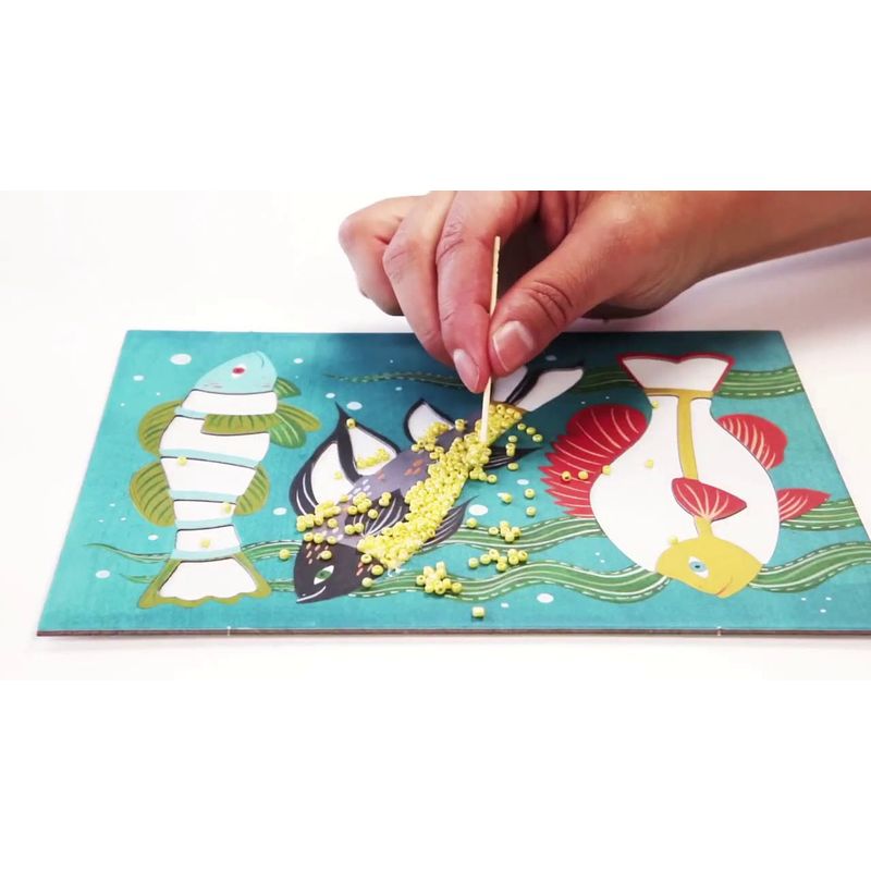 Jucarii, Copii si Bebe - Jucarii si jocuri - Jucarii & jocuri educative - Seturi de artizanat - Atelier creativ cu margele Zoology, Djeco - Infinity.ro