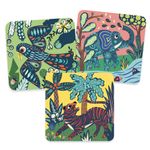 Jucarii, Copii si Bebe - Jucarii si jocuri - Jucarii & jocuri educative - Seturi de artizanat - Joc creativ de razuit Animale mari pentru cei mici, Djeco - Infinity.ro