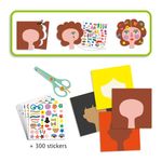 Jucarii, Copii si Bebe - Jucarii si jocuri - Jucarii & jocuri educative - Seturi de artizanat - Joc creativ cu autocolante La coafor, Djeco - Infinity.ro