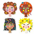Jucarii, Copii si Bebe - Jucarii si jocuri - Jucarii & jocuri educative - Seturi de artizanat - Joc creativ cu autocolante La coafor, Djeco - Infinity.ro