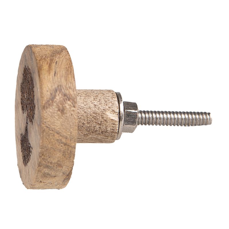 Casa si Gradina - Mobilier - Feronerie si accesorii mobila - Set 4 butoni mobilier lemn maro 4x4 cm - Infinity.ro