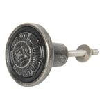 Casa si Gradina - Mobilier - Feronerie si accesorii mobila - Buton mobila din fier gri Ã˜ 4 cm - Infinity.ro