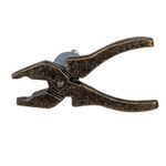 Casa si Gradina - Mobilier - Feronerie si accesorii mobila - Set 4 butoni mobilier din fier maro cu patina aurie 6x3x3 cm - Infinity.ro
