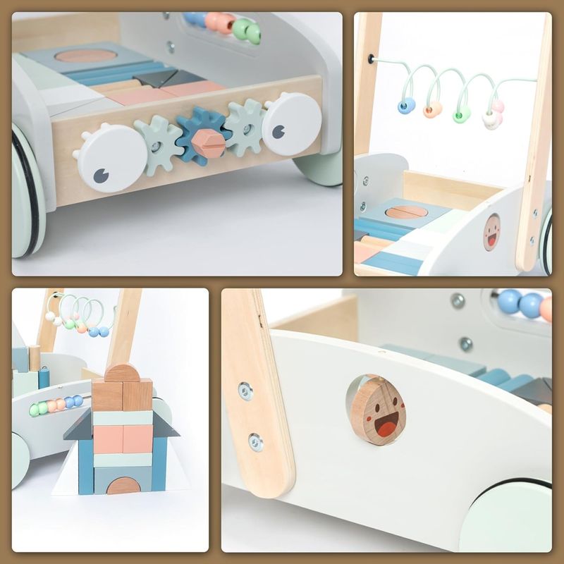 Jucarii, Copii si Bebe - Carucioare si articole de transport - Premergatoare - Premergator albastru 5 in 1, UMU Toys - Infinity.ro