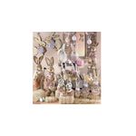 Casa si Gradina - Decoratiuni - Decoratiuni de sezon - Figurina Iepuras Paste din lemn natur si roz 12 cm x 6 cm x 40 h - Infinity.ro