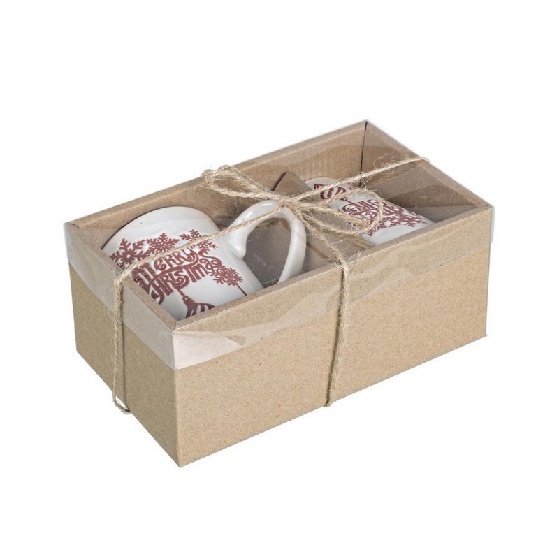 Casa si Gradina - Decoratiuni - Decoratiuni de sezon - Set 2 cani ceramica Xmas 9x6.2x11 cm - Infinity.ro