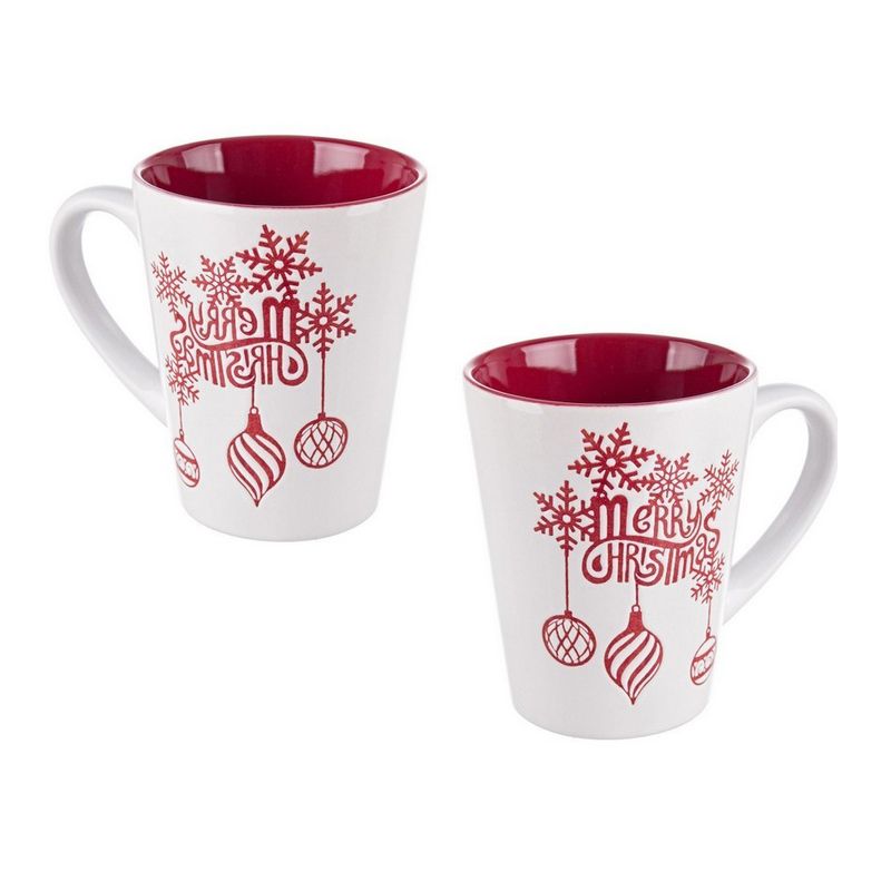 Casa si Gradina - Decoratiuni - Decoratiuni de sezon - Set 2 cani ceramica Xmas 9x6.2x11 cm - Infinity.ro