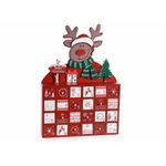 Casa si Gradina - Decoratiuni - Decoratiuni de sezon - Calendar Advent Craciun lemn 26.5x5.5x38 cm - Infinity.ro