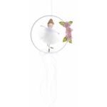 Casa si Gradina - Decoratiuni - Decoratiuni de sezon - Coronita suspendabila decorata cu Balerina alba 15 cm - Infinity.ro