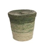 Casa si Gradina - Mobilier - Organizare si depozitare - Cutii depozitare - Cos cu capac din iarba de mare verde Fade 35x35 h - Infinity.ro